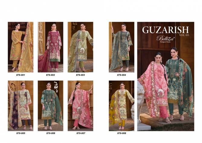 Guzarish Vol 3 By Belliza Premium Printed Cotton Dress Material Wholesale Clothing Suppliers In India
